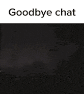 a picture of a bunny with the words " goodbye chat " on the bottom