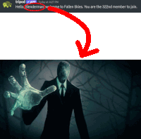 Slender Man Sticker