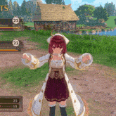 a screenshot of a video game shows a character with a lv 22