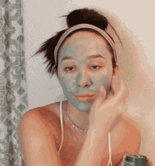 Skin Care Self Care GIF - Skin Care Self Care Applying Face Mask GIFs