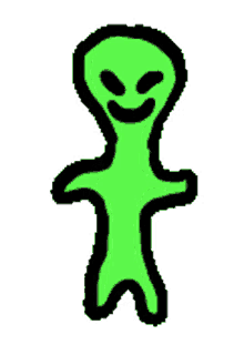 alien green dance dancing creature