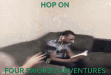 Hop On Legend Of Zelda GIF - Hop On Legend Of Zelda Four Swords GIFs