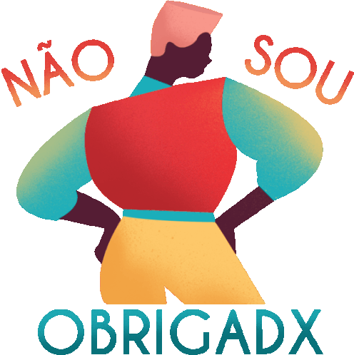 Black Man Looking Back Says I Don'T Have To In Portuguese Sticker - Proudly Me Nao Sou Obrigax Im Not Obliged Stickers