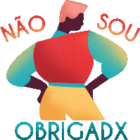 Black Man Looking Back Says I Don'T Have To In Portuguese Sticker - Proudly Me Nao Sou Obrigax Im Not Obliged Stickers