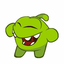 laughing om nom om nom and cut the rope haha lol