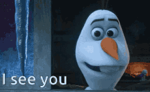Frozen Olaf GIF - Frozen Olaf I See You GIFs