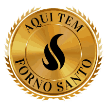 forno santo aqui tem logo