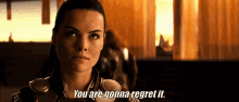 Jaimie Alexander Lady Sif GIF - Jaimie Alexander Lady Sif You Are Gonna Regret It GIFs