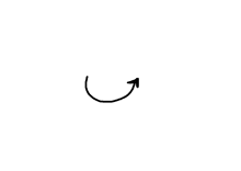 a drawing of an arrow pointing up on a white background .