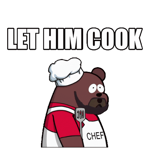 Let Him Cook Hes Cooking Sticker - Let Him Cook Hes Cooking Let Them Cook Stickers