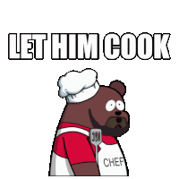 Let Him Cook Hes Cooking Sticker - Let Him Cook Hes Cooking Let Them Cook Stickers