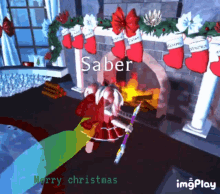Merry Christmas Roblox GIF - Merry Christmas Roblox Saber GIFs