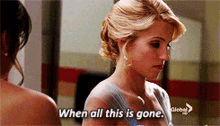 Glee Quinn Fabray GIF - Glee Quinn Fabray When All This Is Gone GIFs
