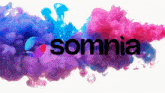 the word somnia is on a white background