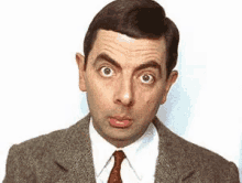 Mr Bean Scare GIF - Mr Bean Scare Face GIFs