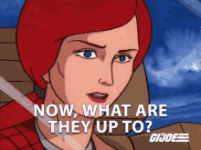 Now What Are They Up To Scarlett GIF - Now What Are They Up To Scarlett Gi Joe A Real American Hero GIFs