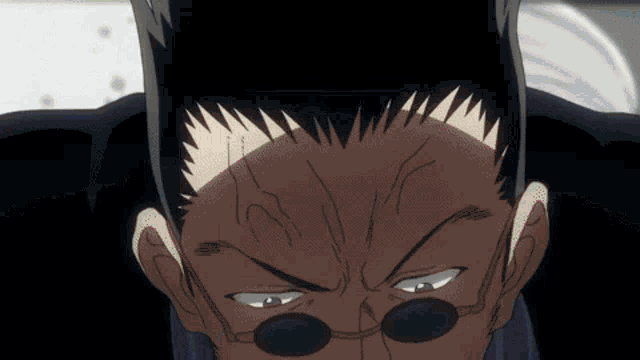 Leorio Stare GIF - Leorio Stare Rounds - Discover & Share GIFs