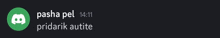 a black background with a green circle that says pasha pel pridarik autite