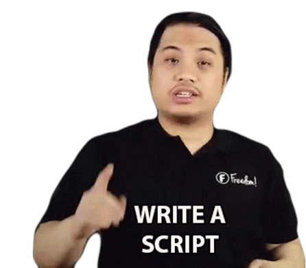 Write A Script Nold Sticker - Write A Script Nold Pointing Stickers