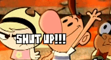 The Grim Adventures Of Billy And Mandy Shut Up GIF