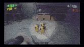 a screenshot of a video game showing a score of 0