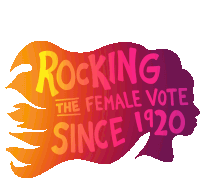 Rocking The Female Vote Since1920 19th Amendment Sticker - Rocking The Female Vote Since1920 1920 19th Amendment Stickers