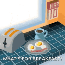 Whats For Breakfast Toast GIF