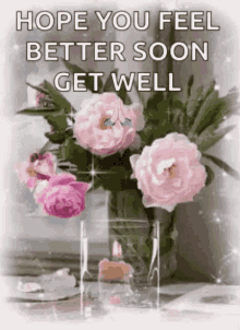 Feel Better Hope You Feel Better Soon Get Well GIF - Feel Better Hope You Feel Better Soon Get Well Flowers GIFs