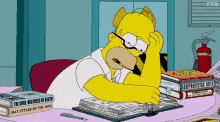 Busy Homer GIF