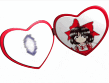 Reimu Touhou GIF - Reimu Touhou Heart Locket GIFs