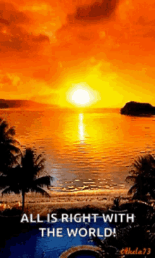 Sunset Reflection GIF - Sunset Reflection All Is Right GIFs