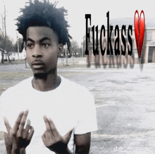 a young man giving the middle finger is on the cover of a book titled fuckass