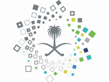 a logo that has a palm tree in the middle