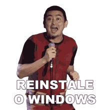 reinstale o windows andre santi volte a instalar o windows instale de novo instale novamente