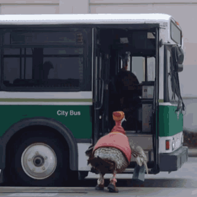 Turkey Turkey Commercial GIF - Turkey Turkey Commercial Getting On The Bus GIFs