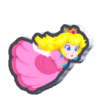 Princess Peach Swimming Sticker - Princess Peach Swimming Mario Wonder Stickers