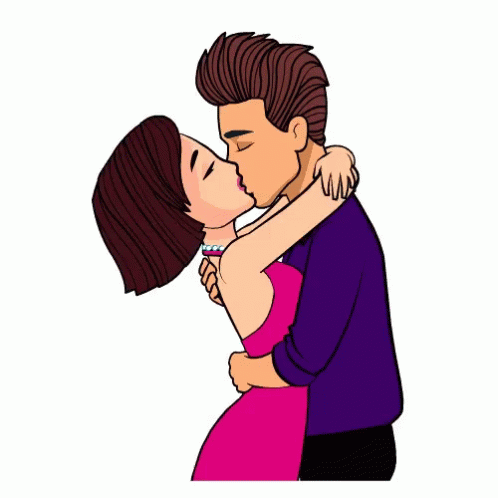 Kiss Love Sticker - Kiss Love Couple - Discover & Share GIFs