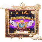 a picture frame with the words sensational written on it