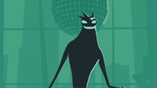 a cartoon drawing of a monster holding a guitar