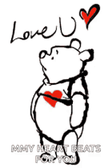 Pooh Love You GIF - Pooh Love You Hearts GIFs