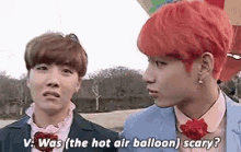 Bangtan Hot Air Balloon GIF - Bangtan Hot Air Balloon Scary GIFs