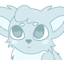 a drawing of a cat with a heart in its eyes