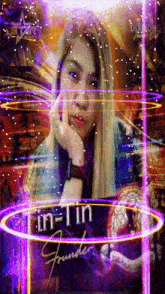 a picture of a woman with the name lin-tin founder on the bottom
