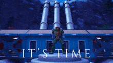 an advertisement for teenage mutant ninja turtles shows raphael on a stage