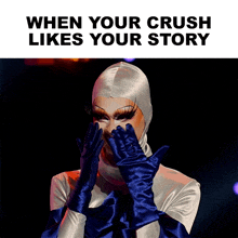 When Your Crush Likes Your Story Dawn GIF - When Your Crush Likes Your Story Dawn Rupaul’s Drag Race GIFs