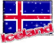 iceland glitter iceland flag