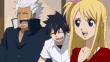 Gray And Elfman Laughing GIF - Gray And Elfman Laughing Fairy Tail GIFs