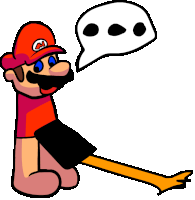 Piss Mario Mario Pissing Sticker - Piss Mario Mario Pissing Up Pose Stickers