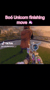 a video of a unicorn finishing a move in a game
