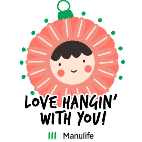 Love Hanging With You Manulife Sticker - Love Hanging With You Manulife Christmas Stickers